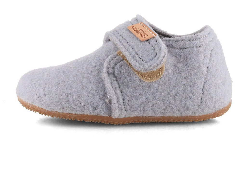 Living Kitzbühel Baby Klettschuh Filz, nebel, jungen, mädchen, klettverschluss Hausschuh Temperaturregulierend – Bild 3 von 5