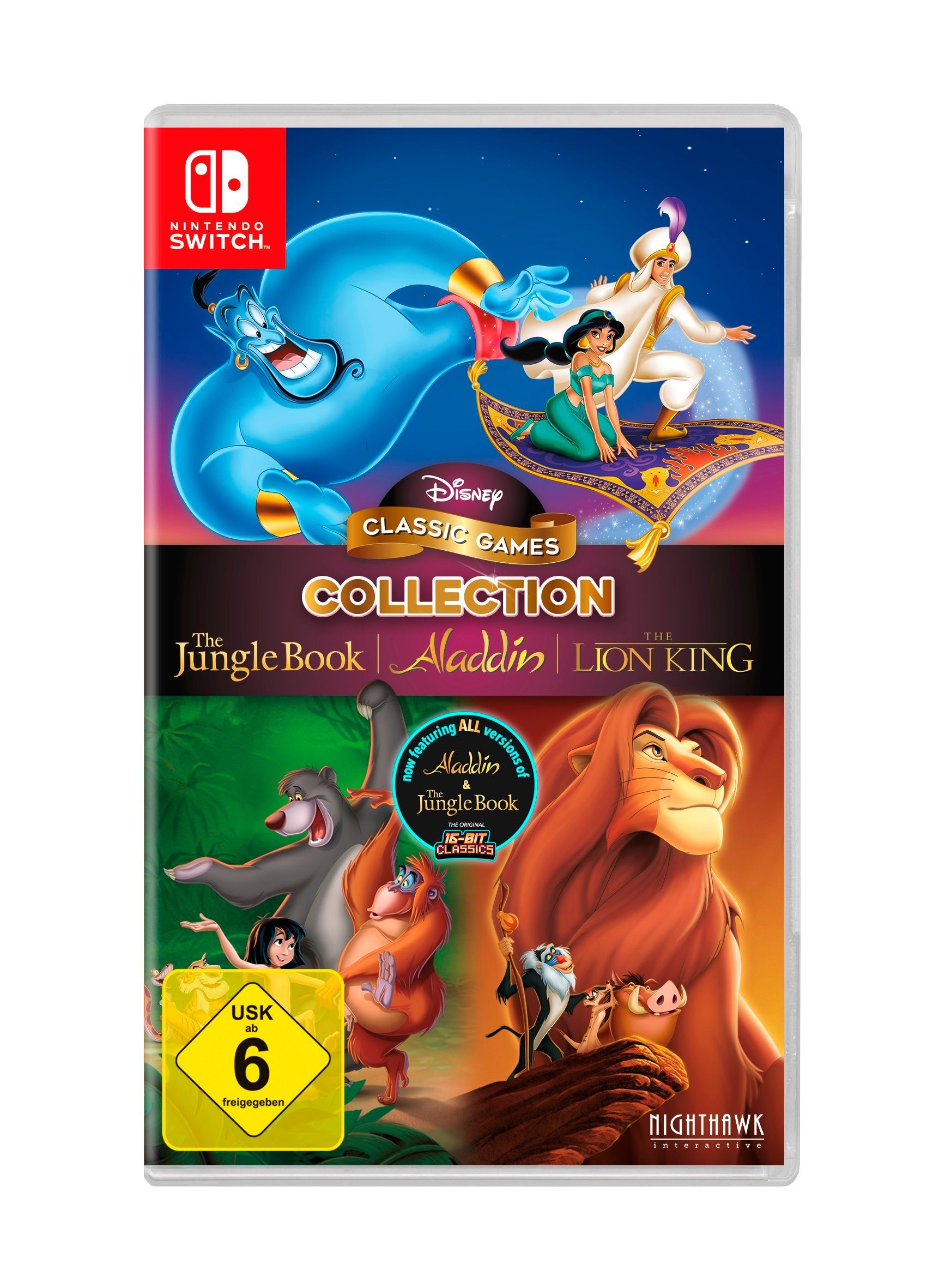 Disney Classic Games - Jungle Book, Aladdin, Lion King Nintendo Switch