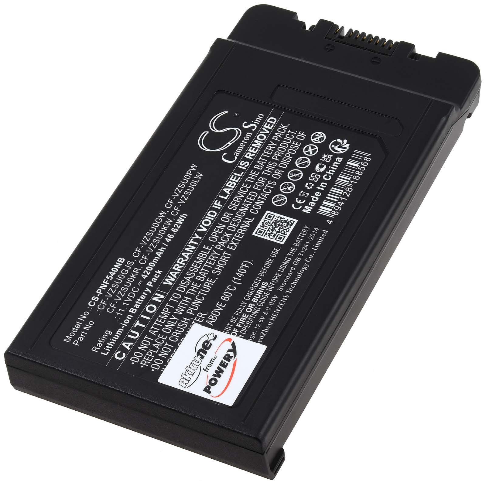 Powery Akku für Panasonic CF-54 Laptop-Akku 4200 mAh (11.1 V)