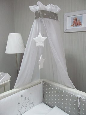 Bett-Set, Baby Bett Set "Stars" 4tlg -Babybett Bett Ausstattung Babybettwäsche, Babymajawelt, Füllung: ohne Innlet, Made in EU, Schlafen unter dem Sternen, Gr. 100x135, für Babybett