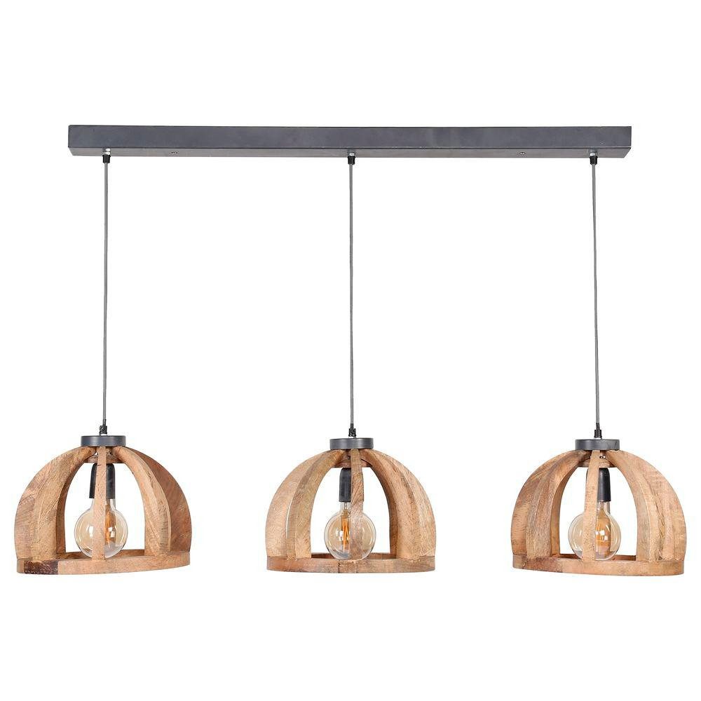 famlights Pendelleuchte Pendelleuchte Emil in Natur E27 3-flammig