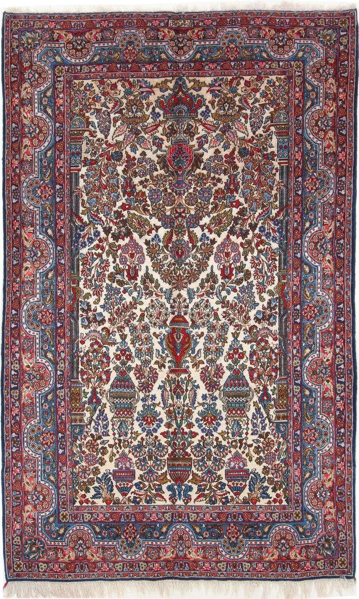 Orientteppich Tehran Seidenkette 135x225 Handgeknüpfter Orientteppich, Nain Trading, rechteckig, Höhe: 10 mm