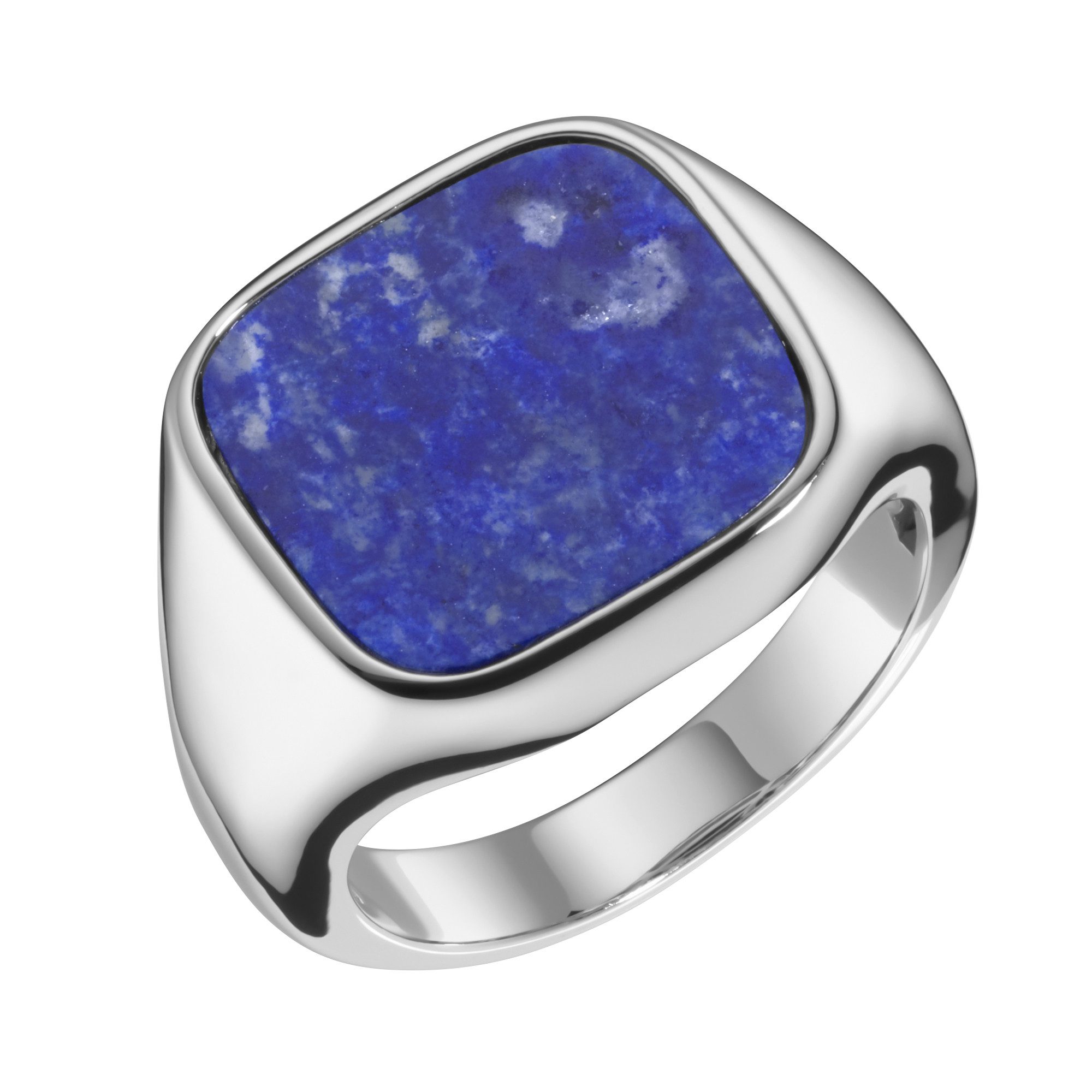 Silberring Siegelring mit Lapis, Silber 925
