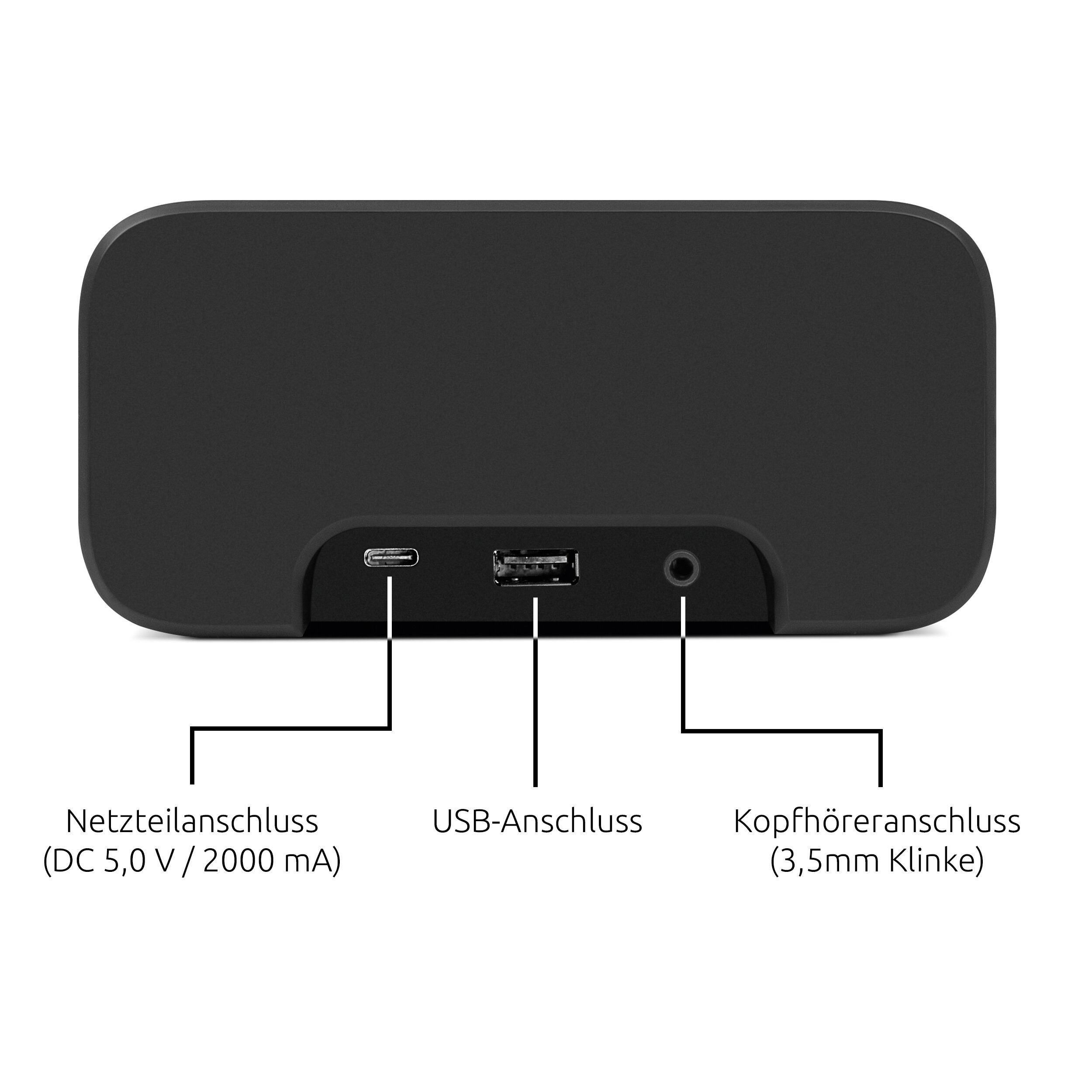 TechniSat Radiowecker DIGITRADIO 52 ASA DAB+, UKW, Bluetooth, Automatic Safety Alert, 3 Wecktimer, Sleeptimer