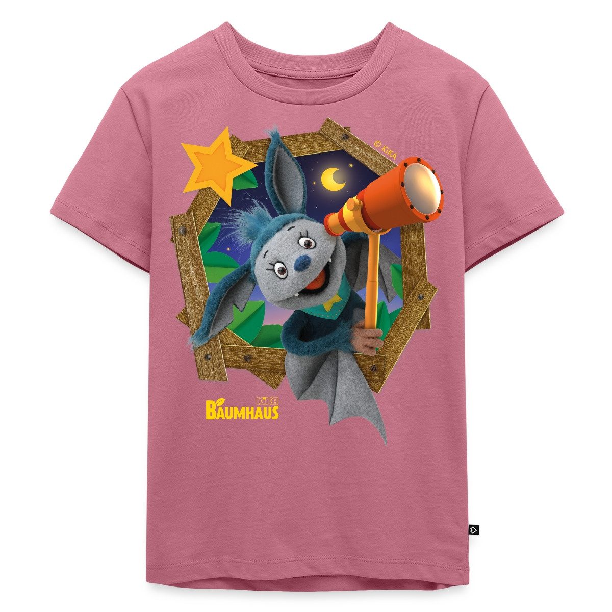 T-Shirt KiKA-Baumhaus Mit Fidi Guckt Aus Dem Fenster Kinder Premium T-Shirt