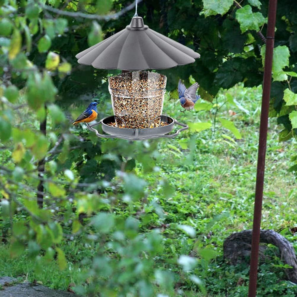 SinLaw Vogelhaus Klappbares Vogelfutterhaus, tragbares hängendes Vogelfutterhaus