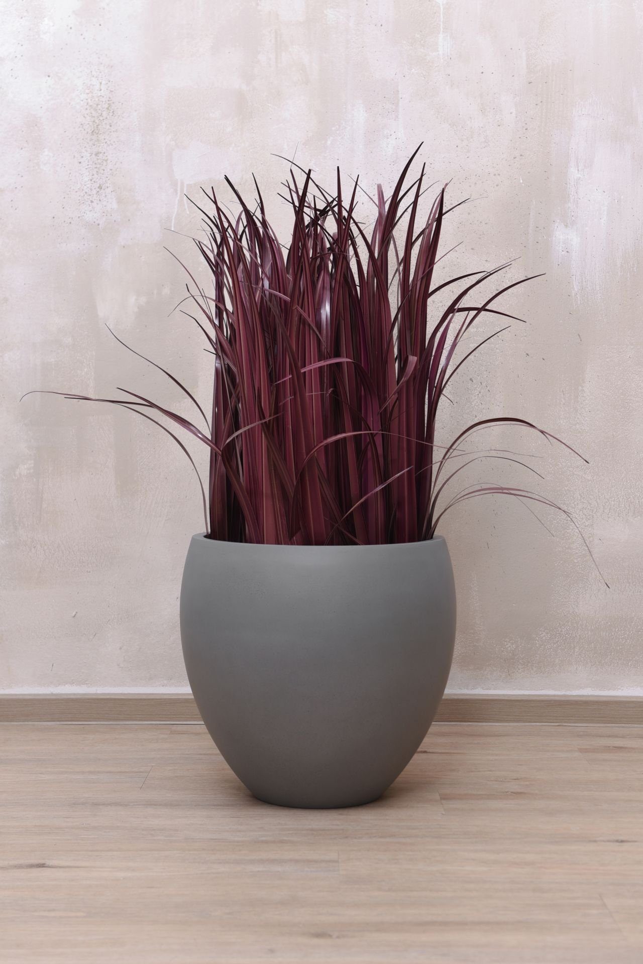 VIVANNO Blumentopf Fiberglas PLUTO Rund - günstig online kaufen