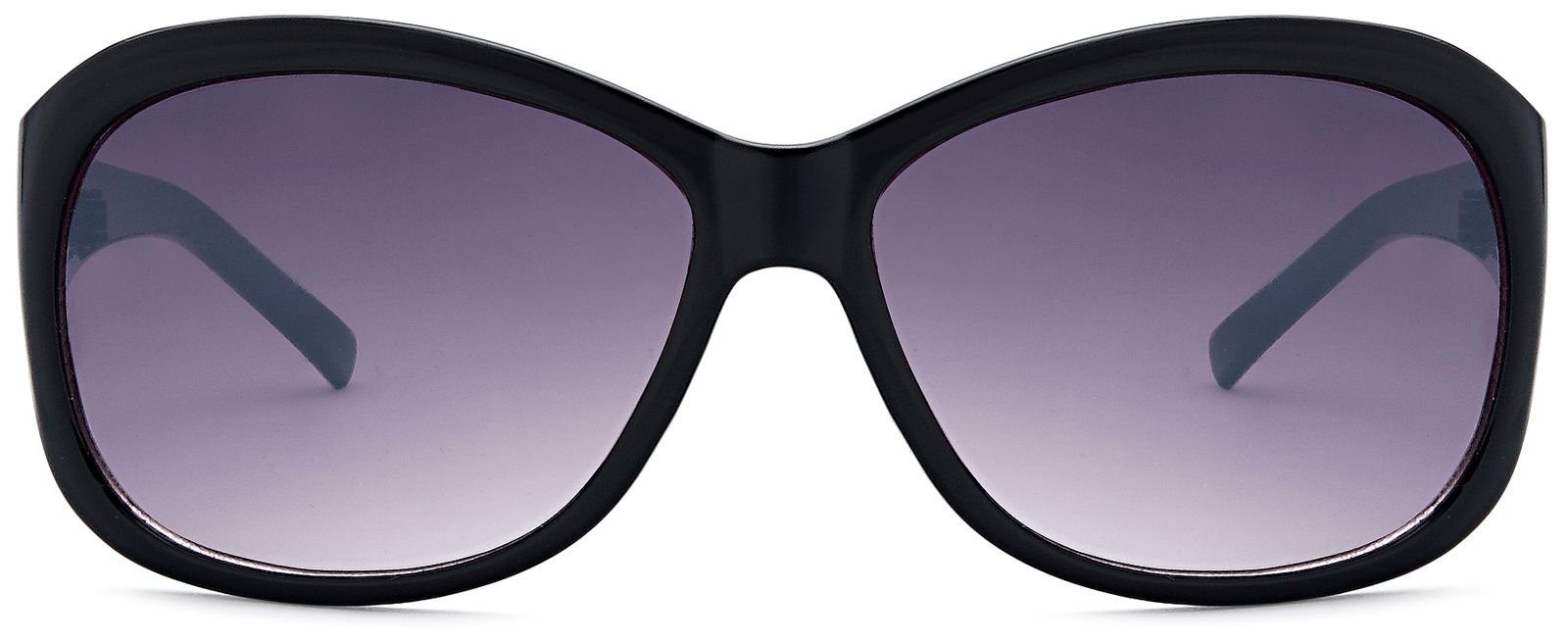 Gestell styleBREAKER (1-St) Verlaufsglas Getönt Glas Schwarz / Sonnenbrille Grau-Violett