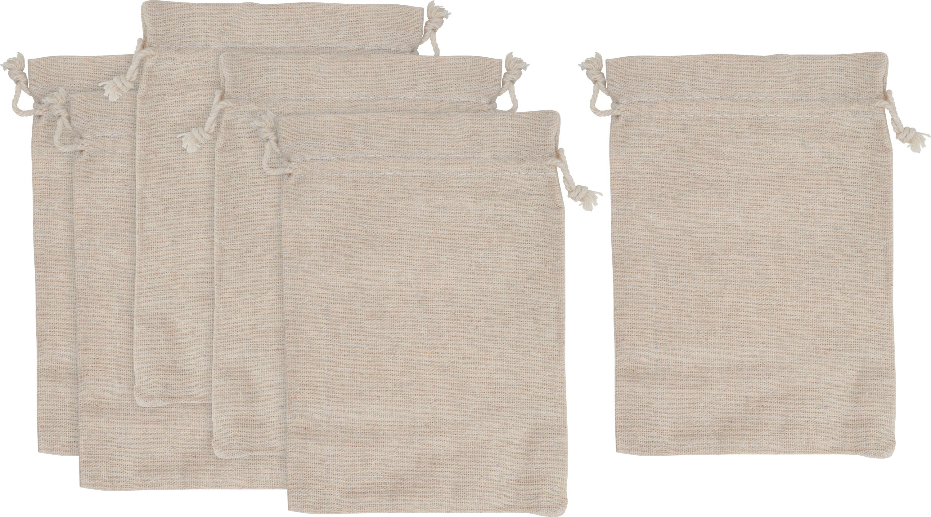 VBS Kalender zum Selbstbasteln Beutel mit Zugband, 19 x 13 cm, 6 Stück