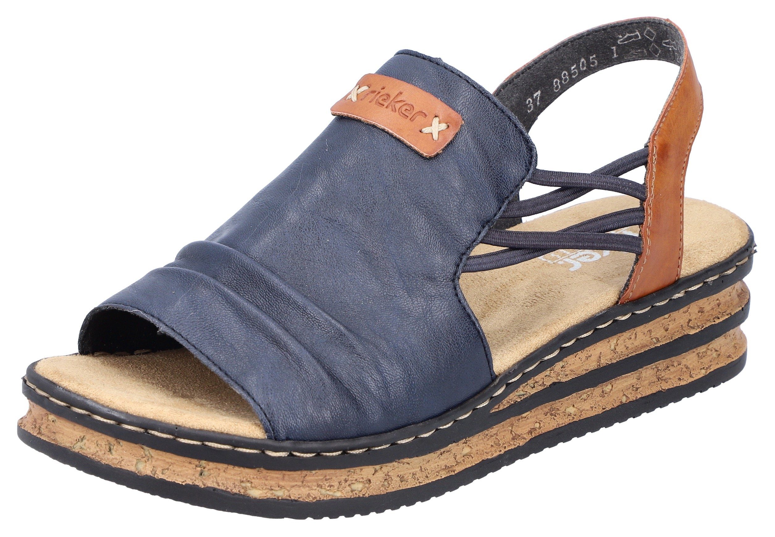 Rieker Keilsandalette, Sommerschuh, Sandale, Keilabsatz, mit günstig online kaufen