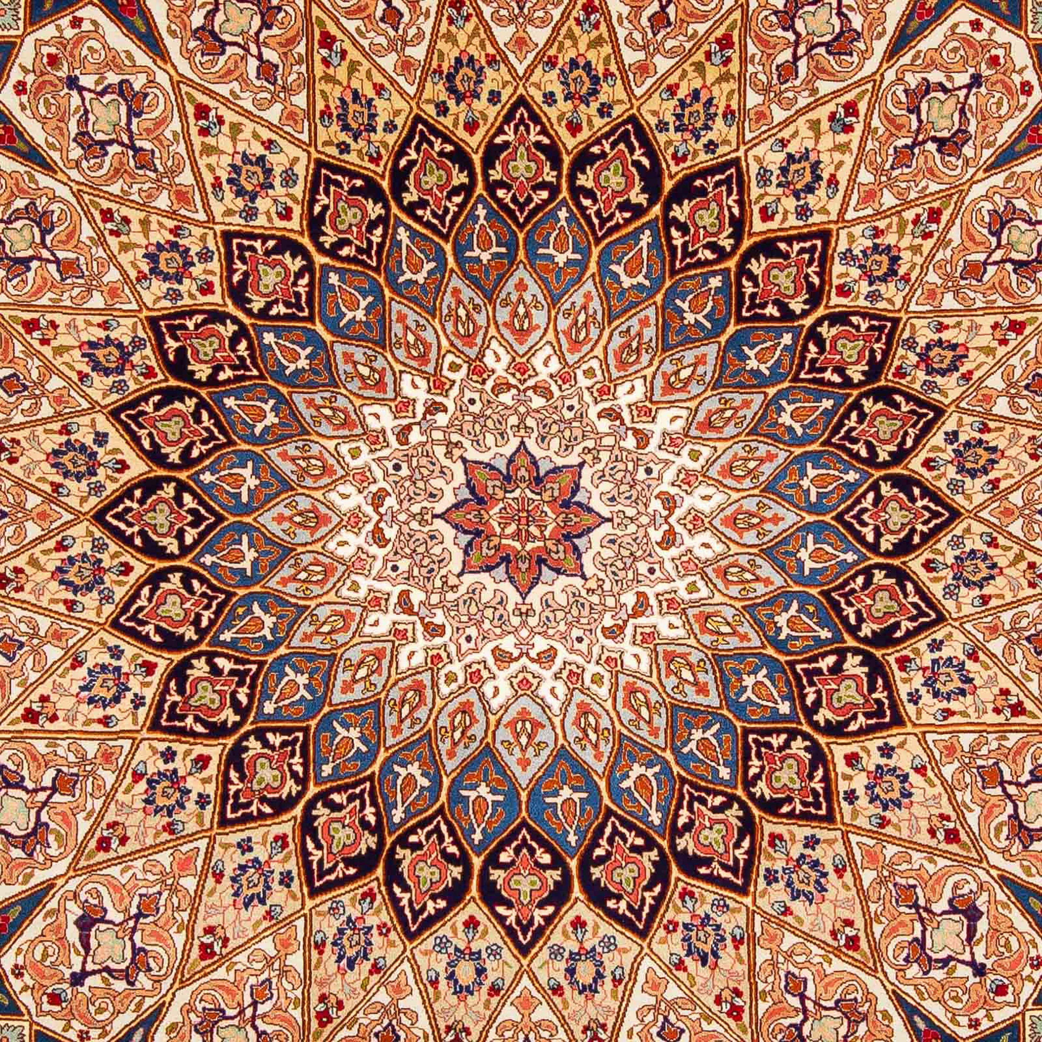 morgenland, Täbriz - Höhe: 301 cm Orientteppich Zertifikat rechteckig, mit Wohnzimmer, Royal - mm, mehrfarbig, 7 - x 200 - Perser Einzelstück Handgeknüpft,