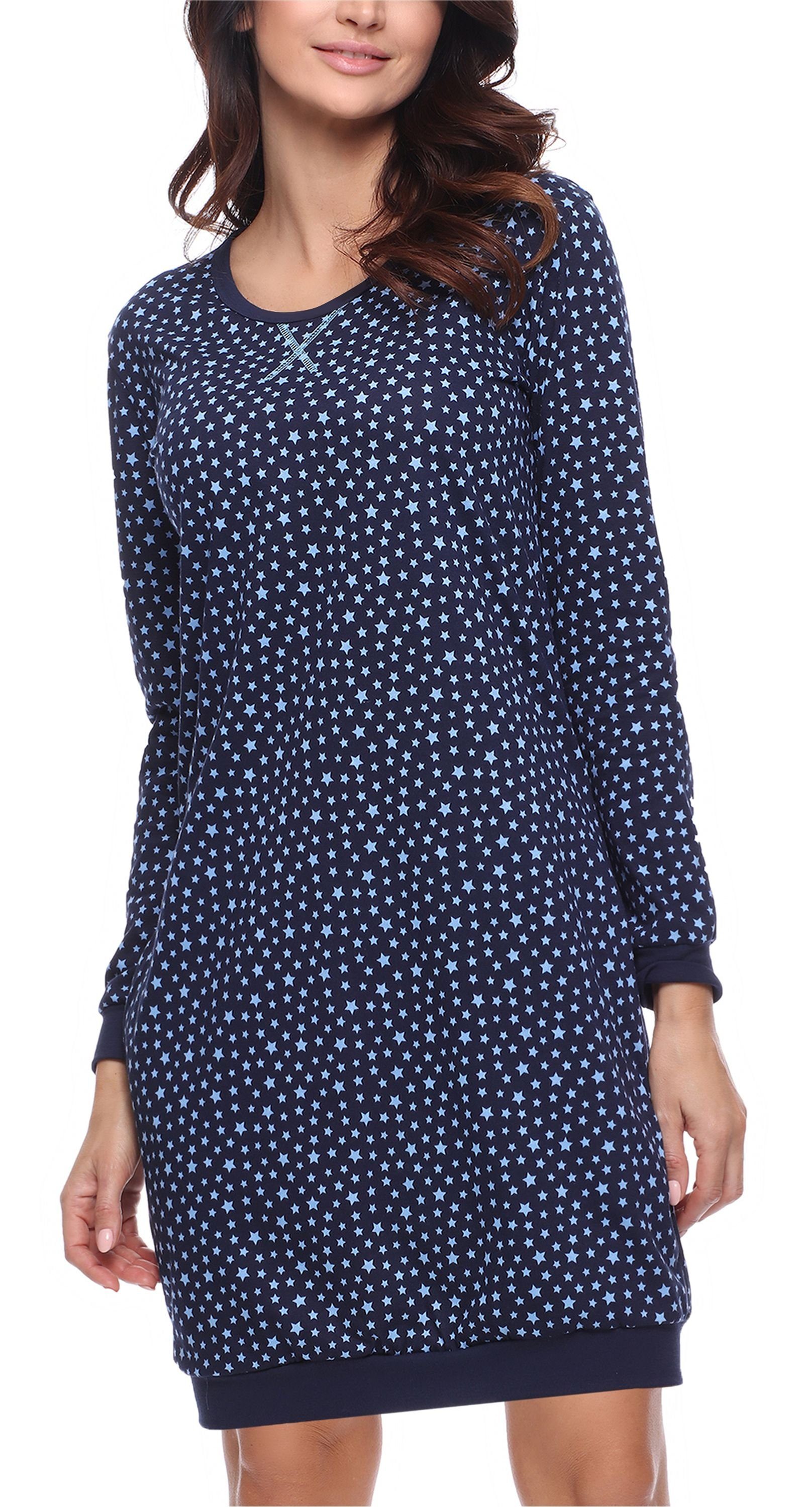 Merry Style Nachthemd Damen Nachthemd Langarm günstig online kaufen