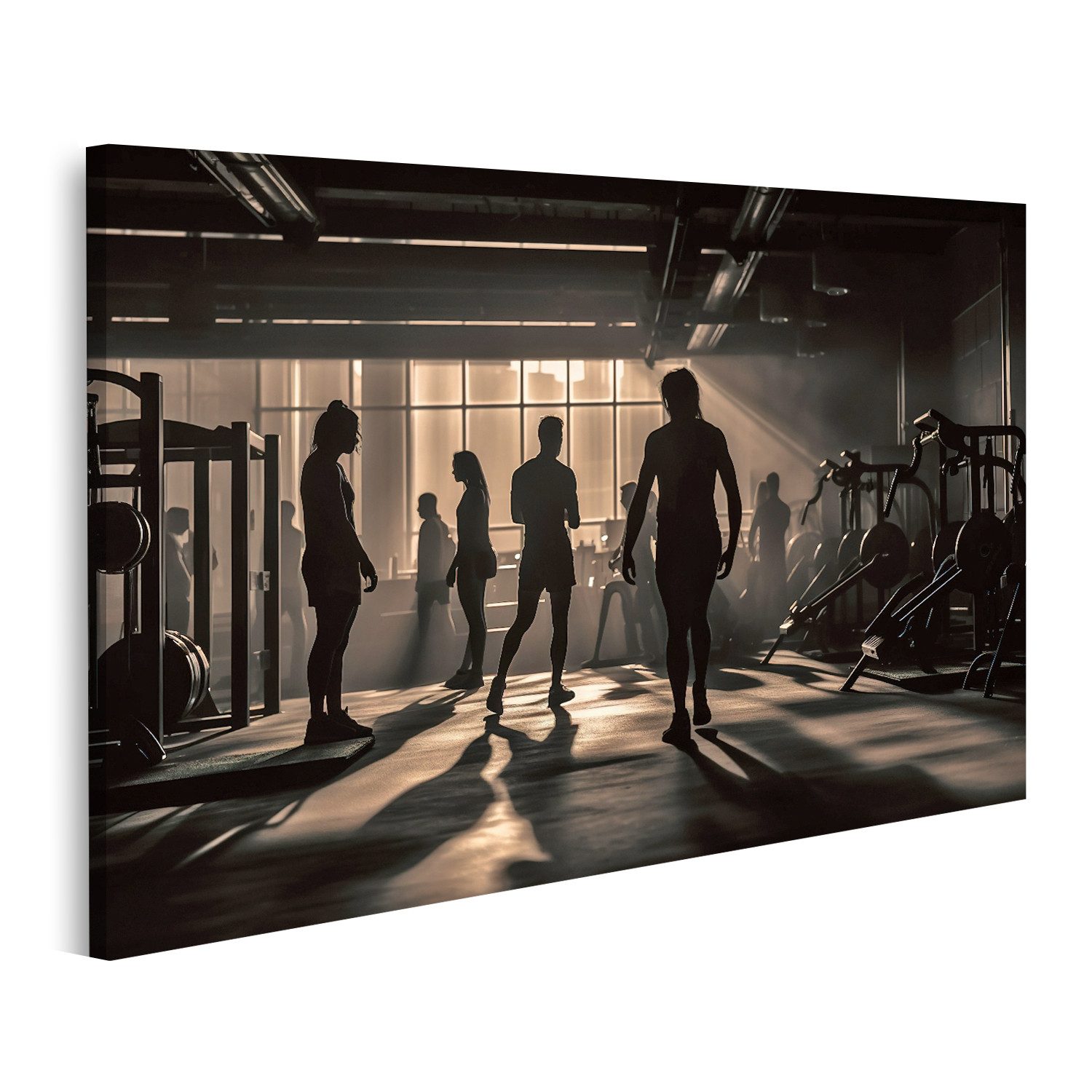 islandburner Leinwandbild Training Sport Fitnessstudio Training Gym Studio Workout Bilder