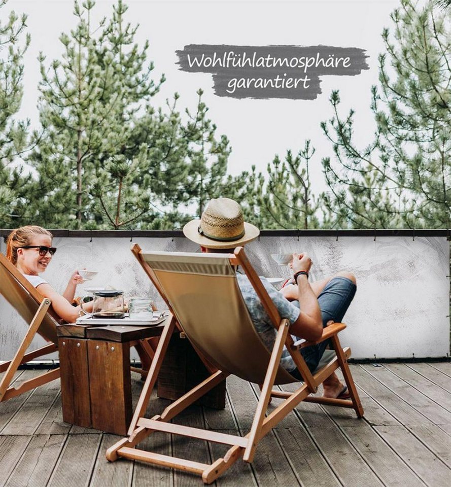 Thumbnail - MyMaxxi Sichtschutzelement Balkonbanner Ballerina Gemälde Balkon Sichtschutz Garten