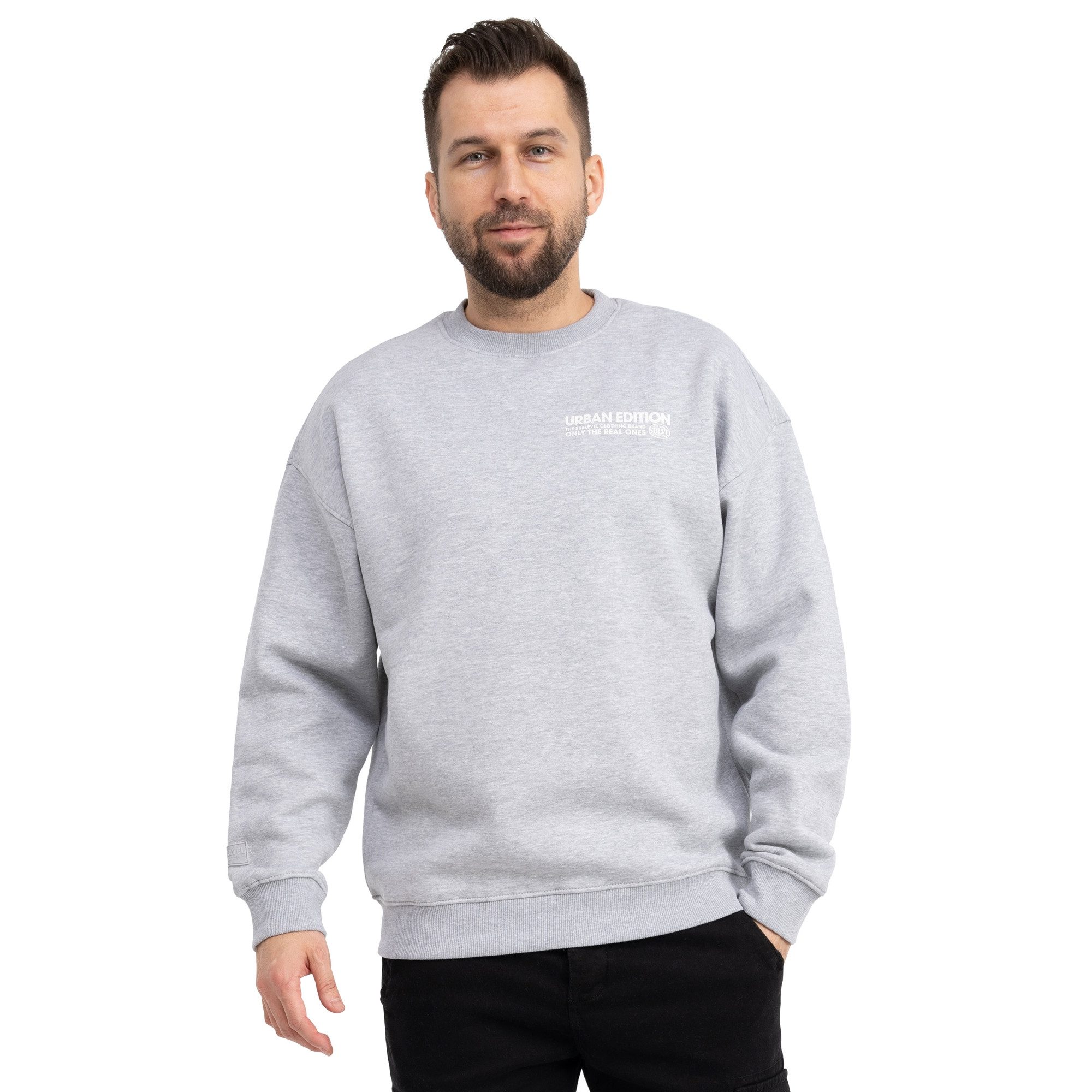 SUBLEVEL Sweatshirt Pullover Herren Sweater Sweatshirt günstig online kaufen