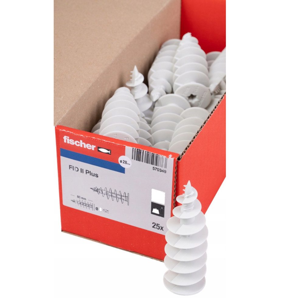 fischer Dämmstoffdübel FID II Plus für WDVS 4,5-6,0 mm Schrauben 25 Stk., (25-tlg) – Bild 4 von 5
