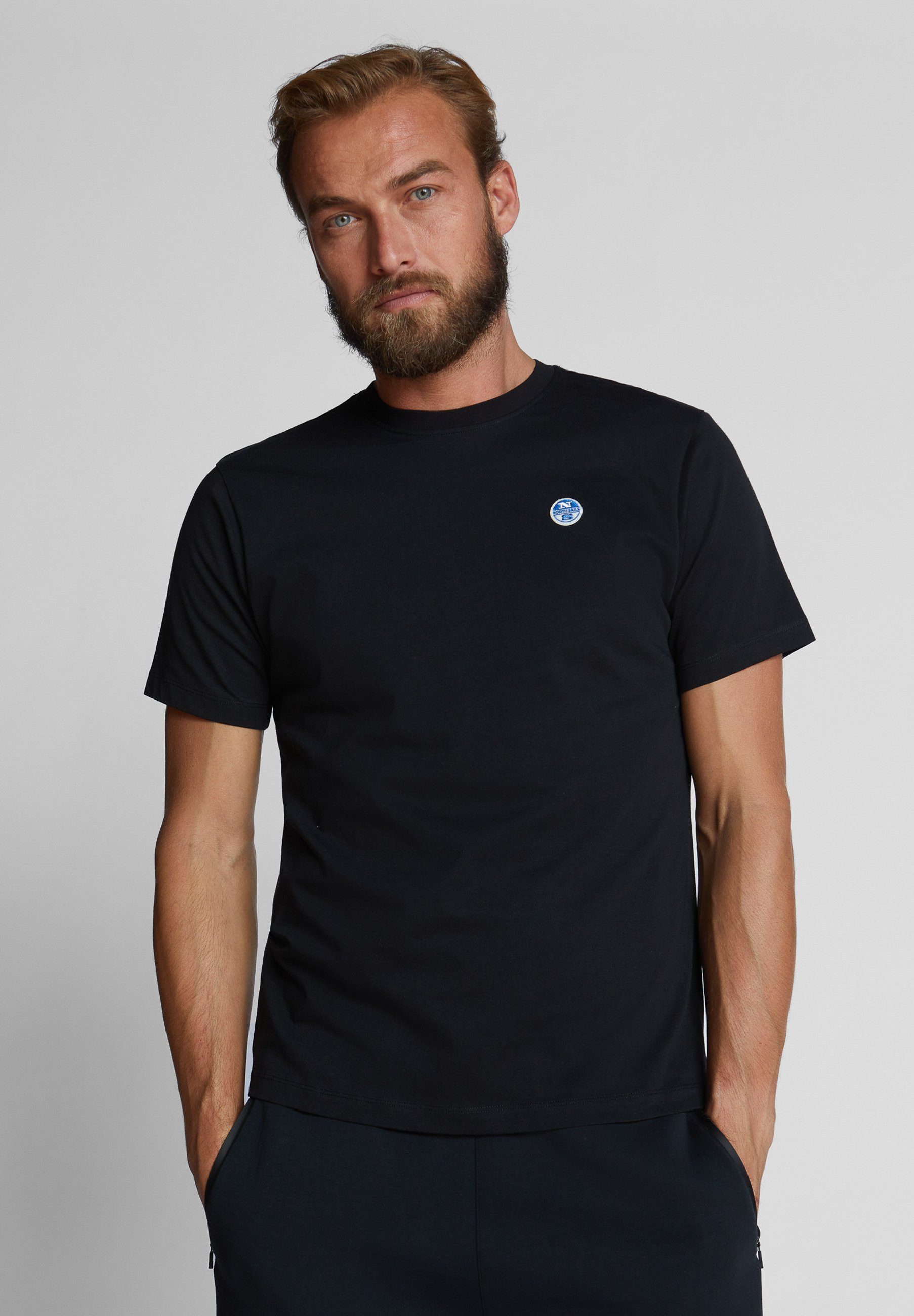 schwarz Kurzärmeliges T-shirt North Sails T-Shirt