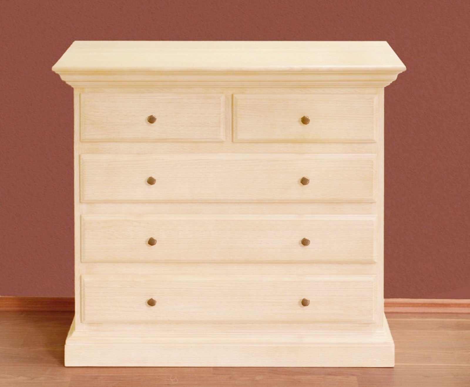 Casamia Sideboard Kommode Sideboard Duett B 101 H 88 cm 5 Schubladen Pinie massiv