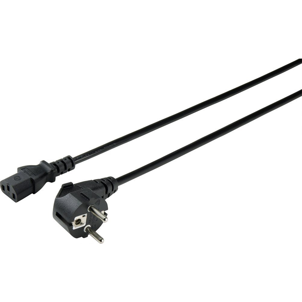 Sygonix 3.00 Schwarz cm) m (3.00 SY-5043450 Sygonix Kaltgeräte Anschlusskabel Elektro-Kabel,