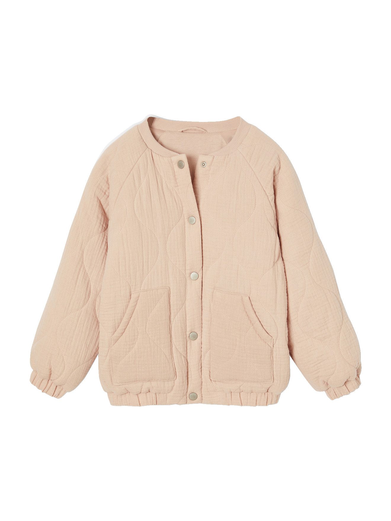 Blouson Mädchen Bomberjacke aus gestepptem Musselin