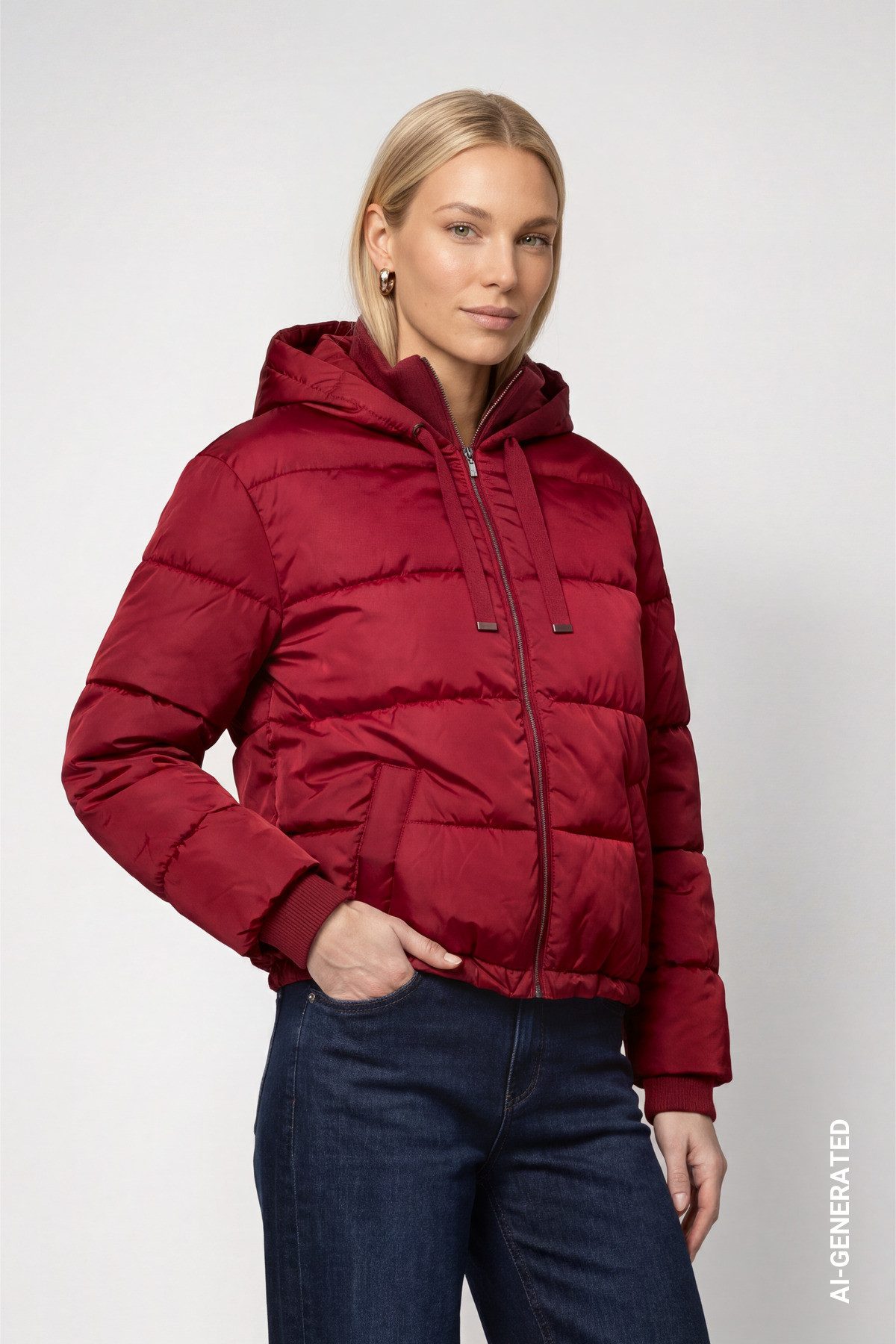 Monari Steppjacke Jacke Stepp Regular fit mit Stehkragen und Kapuze