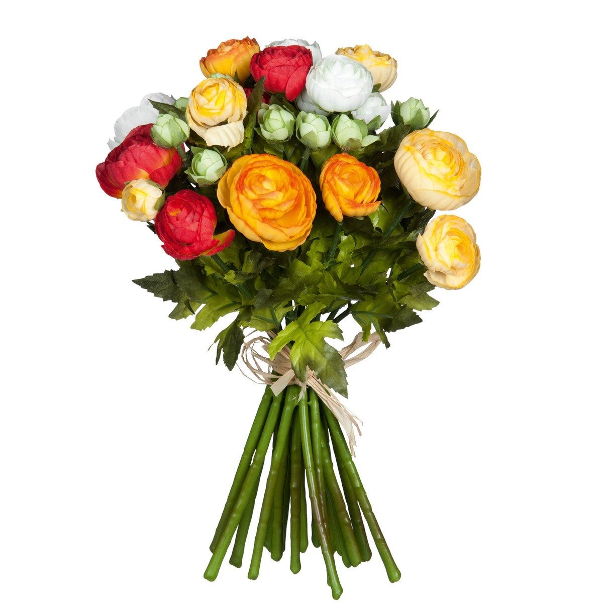 Kunstblume Mica Decorations Bukett Ranunculus orange - l35xd26cm, Mica Decorations, Höhe 35 cm