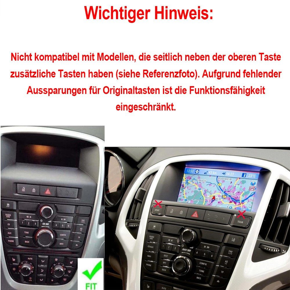 ESSGOO DAB+ Android 15 Wireless Carplay Für Opel Astra J 2010-2014 GPS Navi Autoradio (RDS, 4+64GB(optional), FM, AM, DAB+ (optional), Carplay Android Auto Bluetooth EQ USB GPS Navi WIFI Touchscreen)