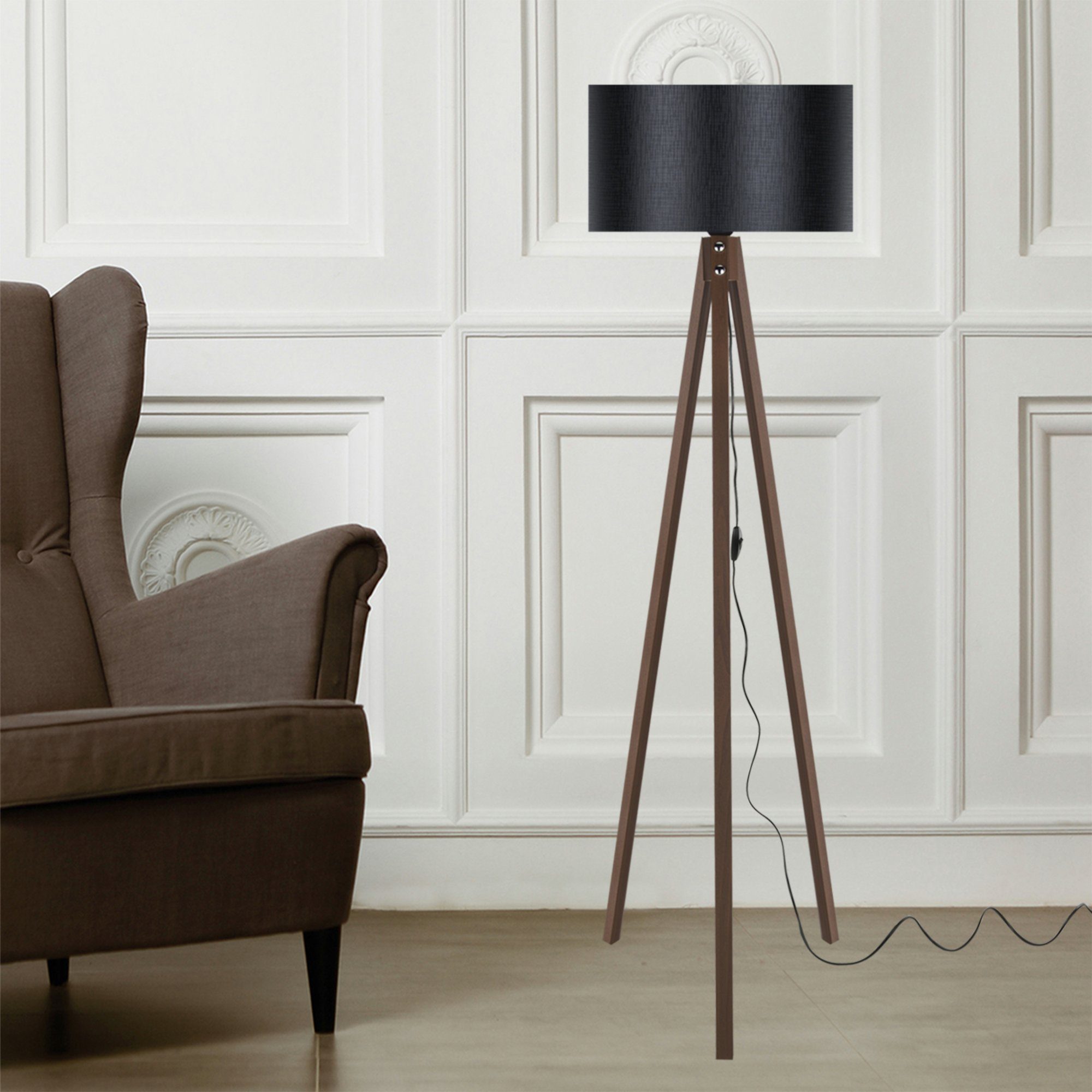 lux.pro Stehlampe, ohne Leuchtmittel, Rochester Stehleuchte günstig online kaufen