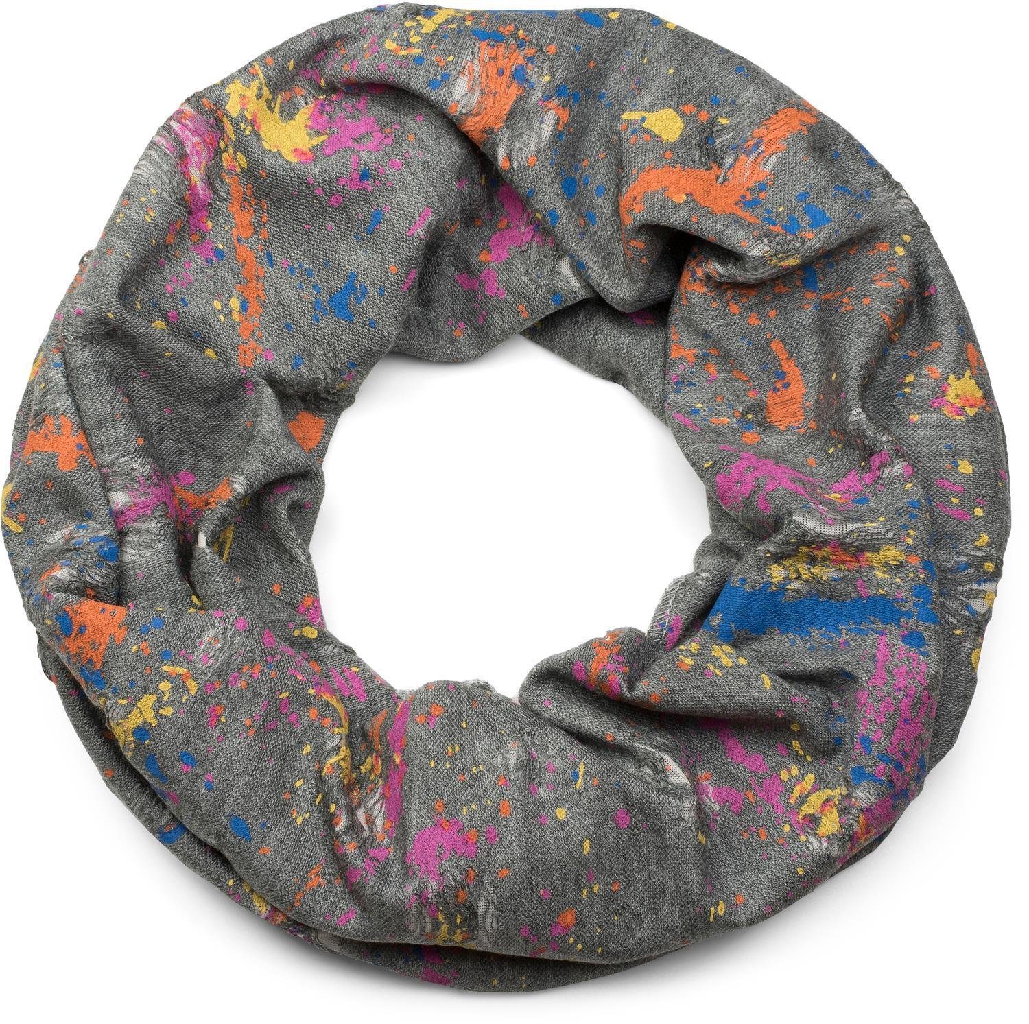 Loop Loop mit Farbklecksen im Used Look