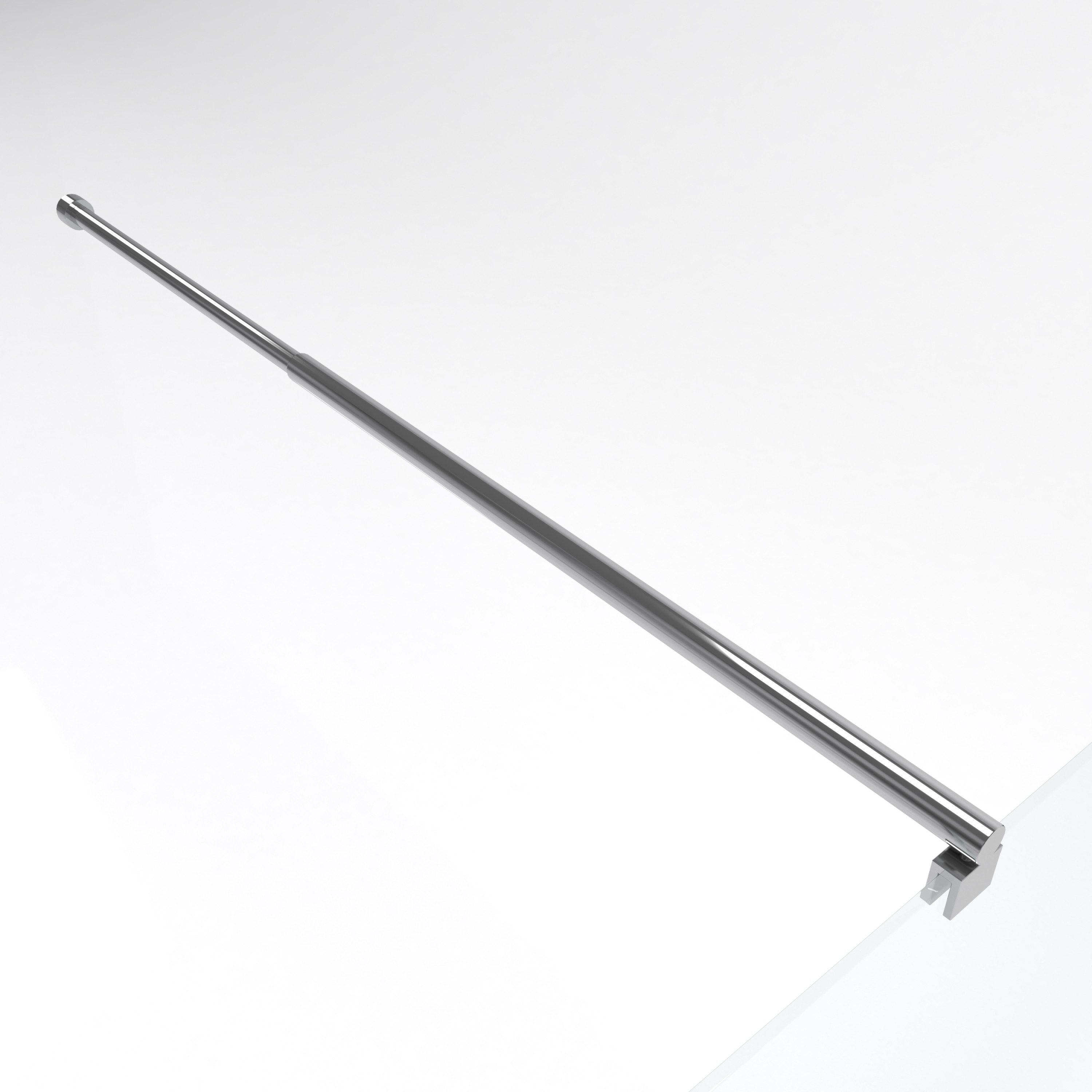 Marwell Duschwand-Stabilisationsstange Parma, verstellbar 70 bis 100 cm, für Glasstärken von 6-8 mm