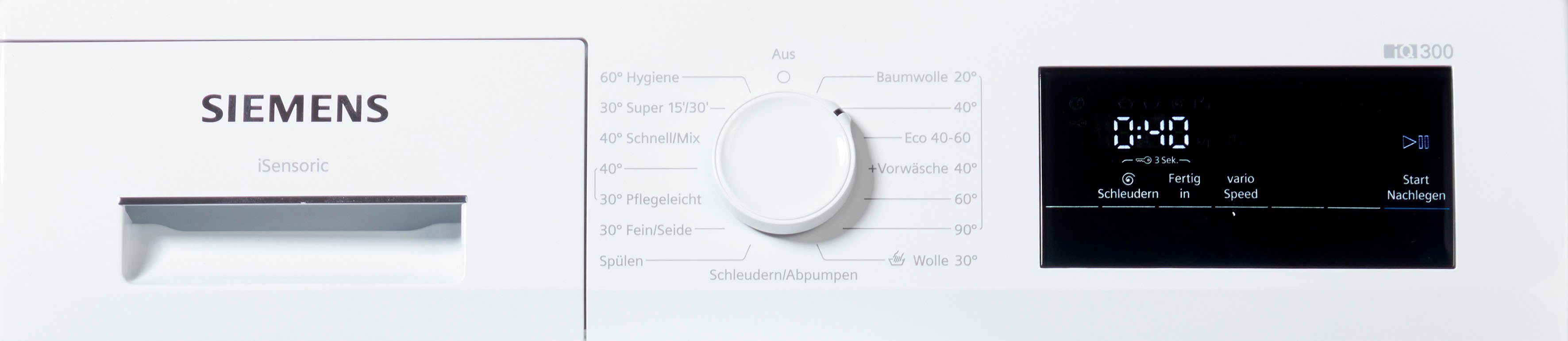 SIEMENS Waschmaschine 7 WM14N0A3, kg, U/min iQ300 1400