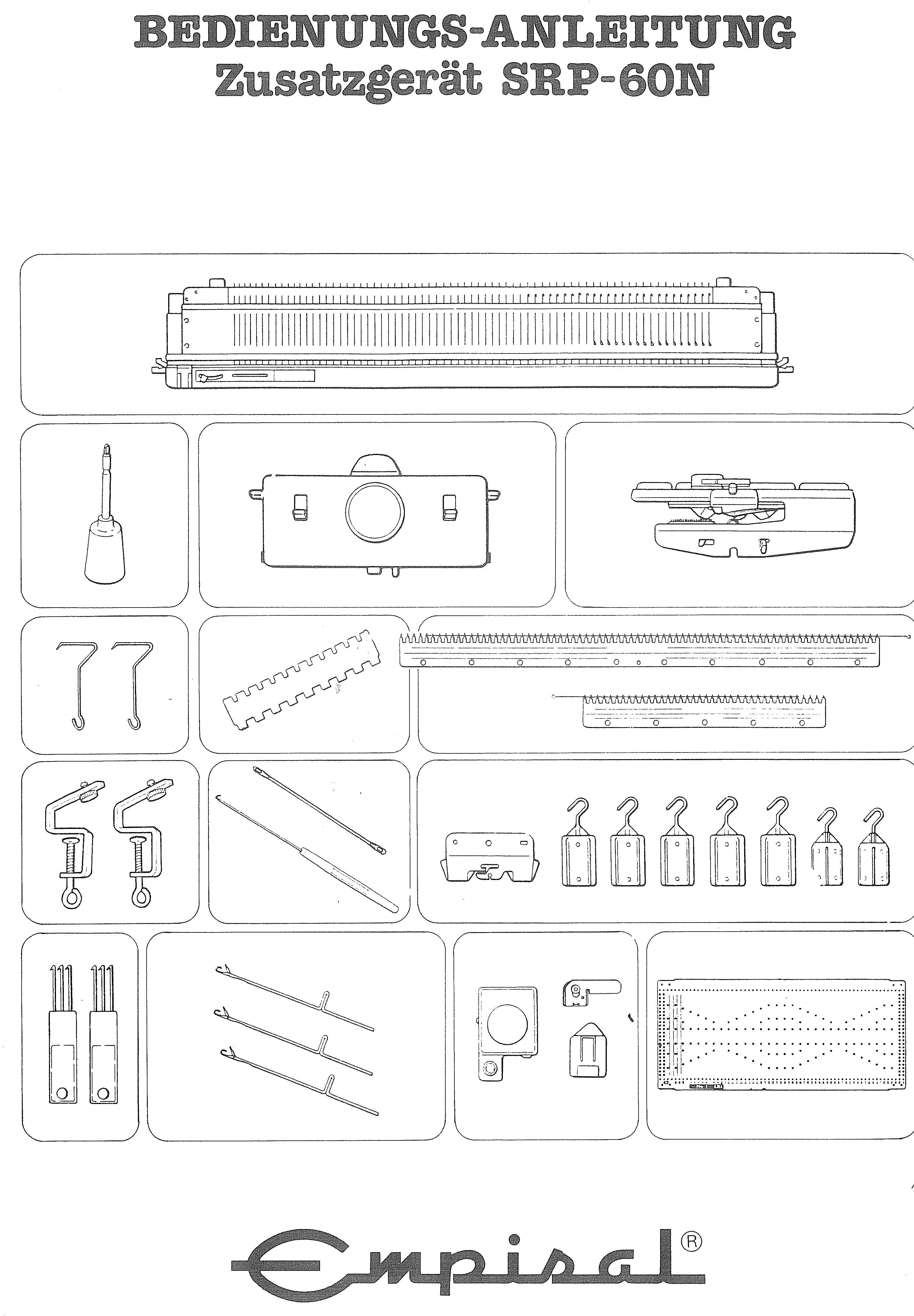 SILVER REED Вязальные машины-Doppelbett Silver-Reed SRP-60N Doppelbett-Ergänzung zu Strickmaschine SK-280,-840