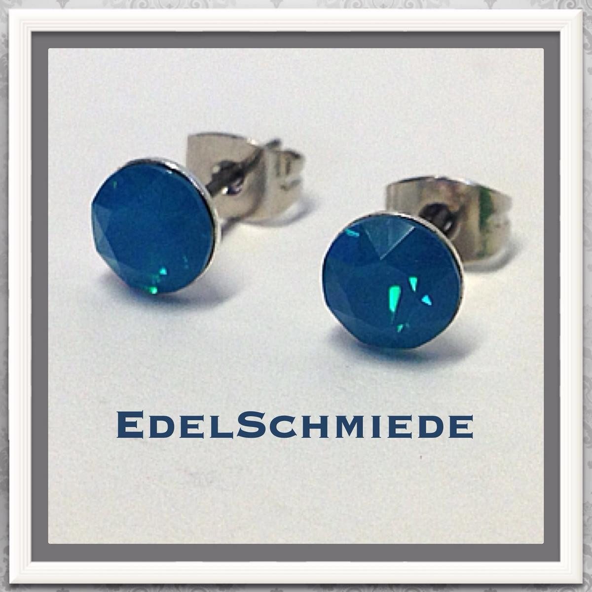 Ohrstecker-Set Edelschmiede925 Ohrstecker Modeschmuck (Stift = Titan) m Swarovski