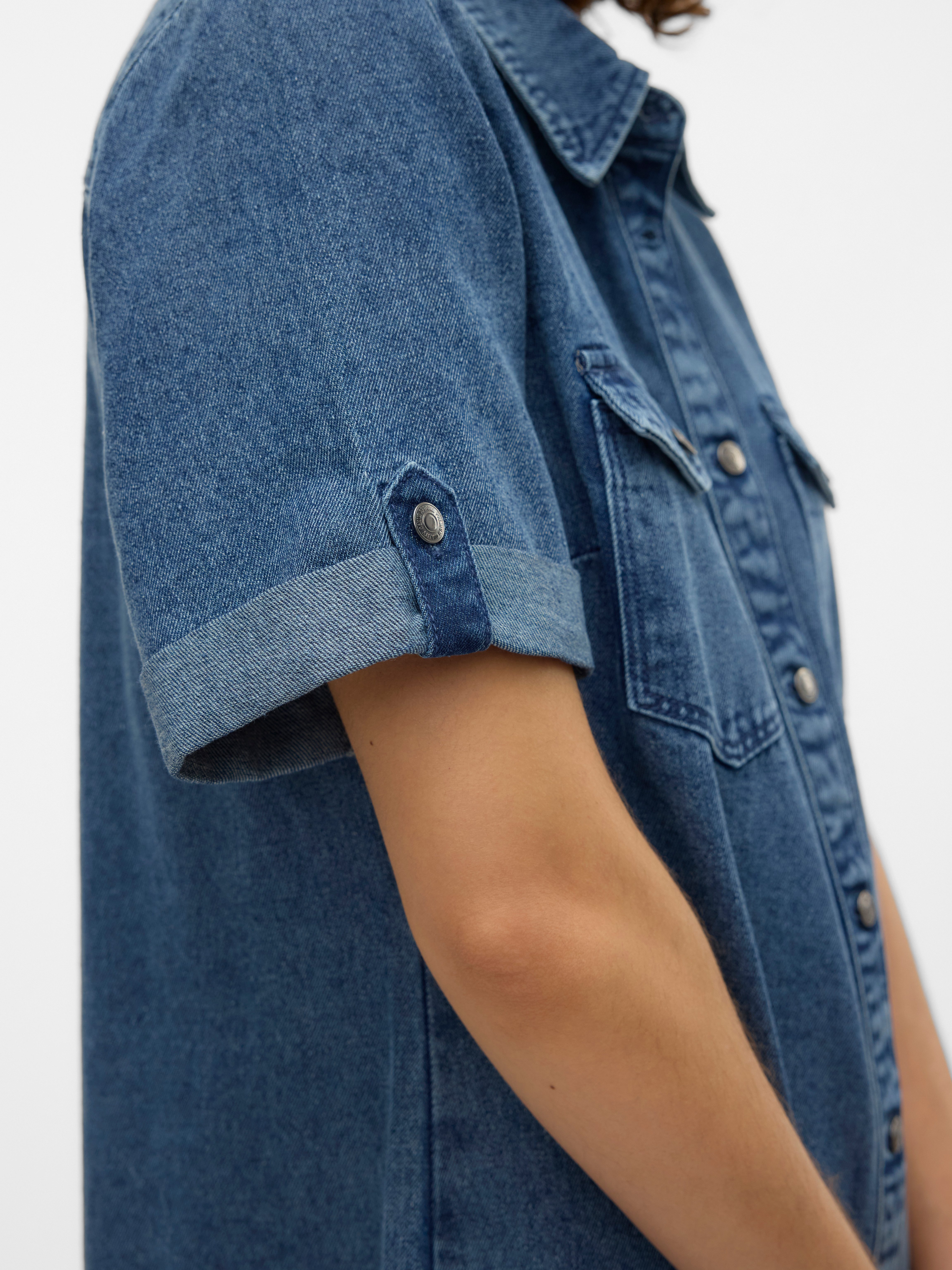 Vero Moda Jeanskleid VMJENNIE SS SHORT DENIM DRESS NOOS günstig online kaufen