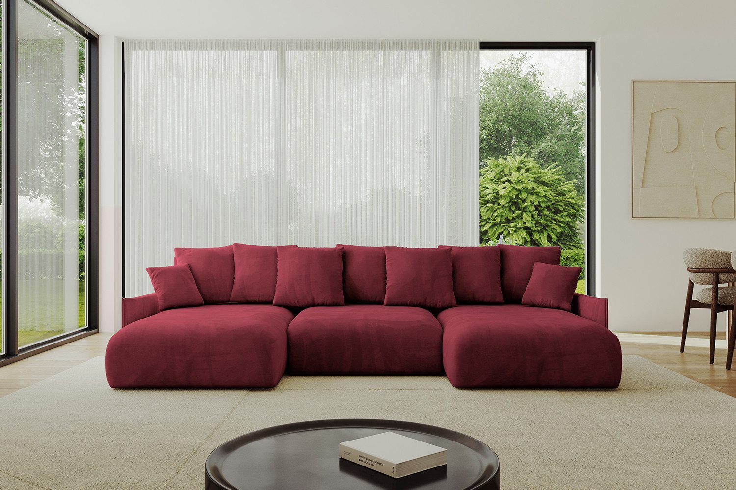 ALTDECOR Wohnlandschaft ONESK-U-v1, Couch mit Schlaffunktion, günstig online kaufen