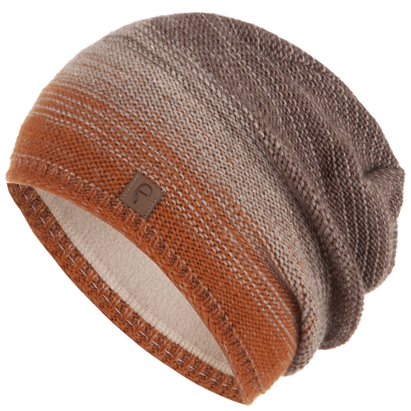 Faera Strickmütze Wintermütze Damen Mütze Beanie Haube gefüttert Winter Damenmütze