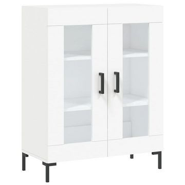 vidaXL Vitrine Highboard Weiß 69,5x34x180 cm Holzwerkstoff Glas Vitrine