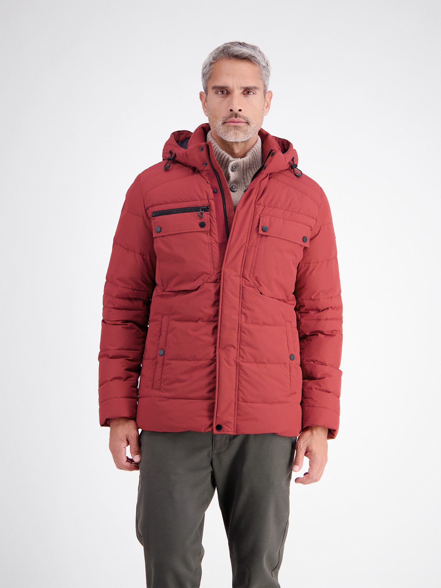 LERROS Steppjacke Winterjacke mit Kapuze und diversen Taschen
