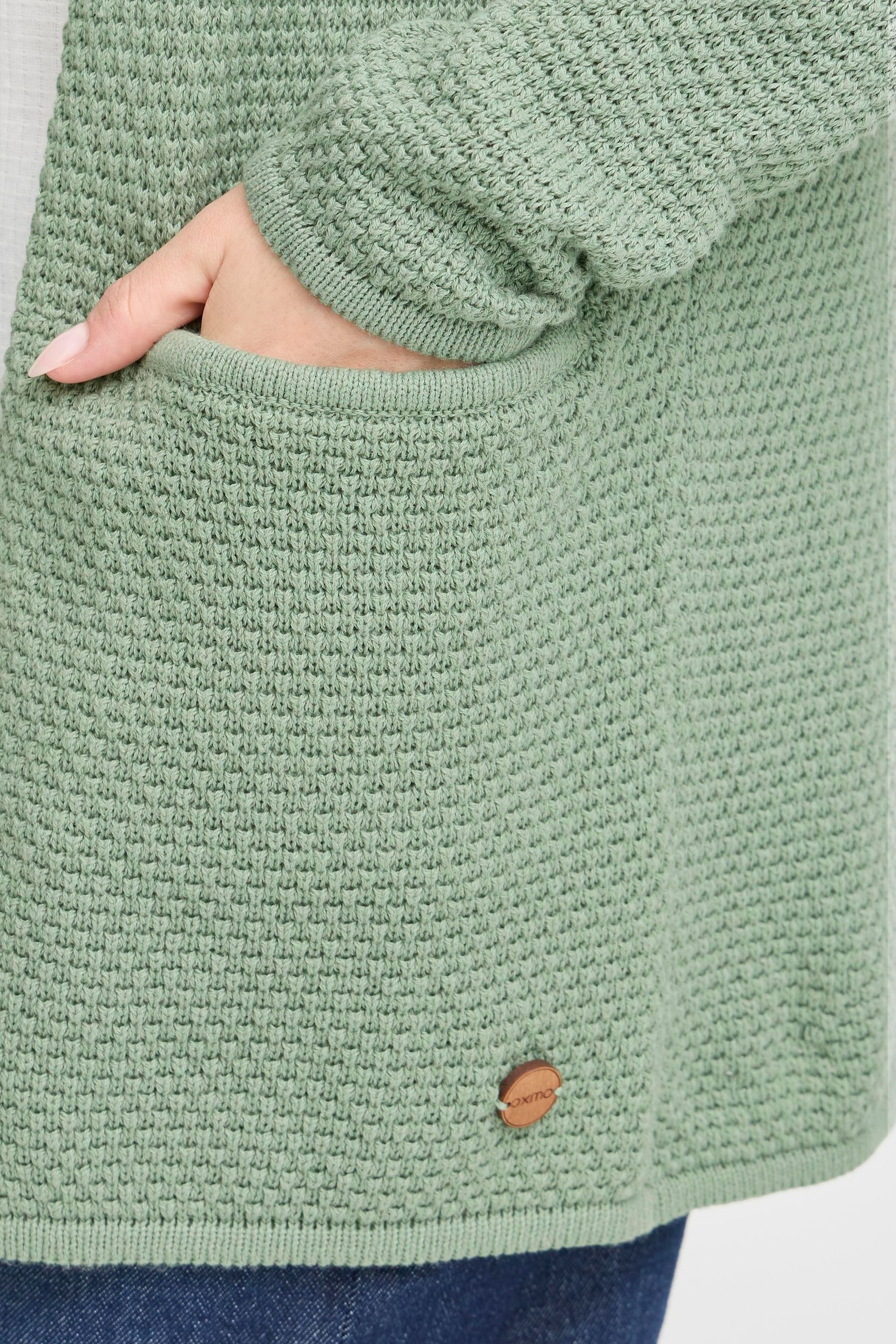 OXMO Strickjacke OXHilda Strickjacke im Perlstrickmuster
