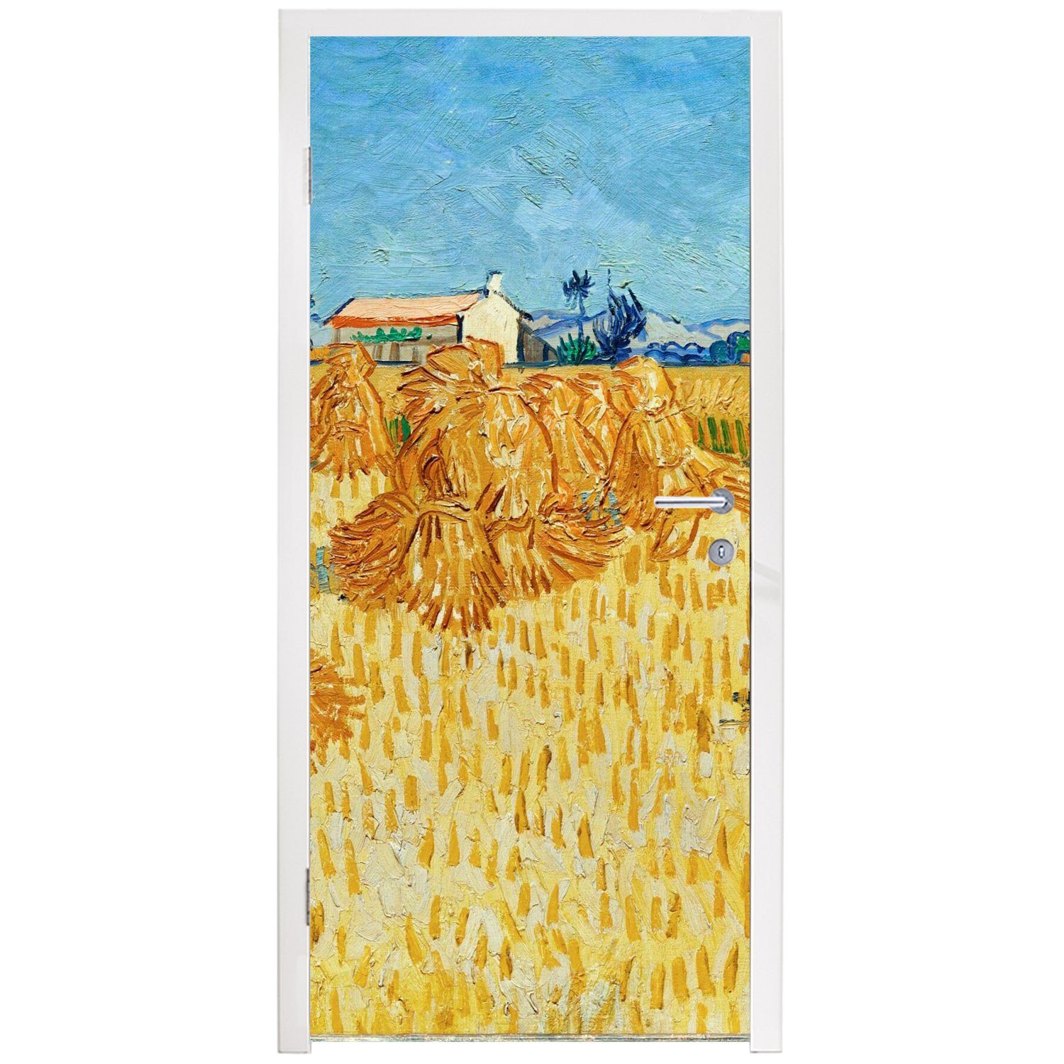 MuchoWow Türtapete cm der 75x205 in van Tür, für Fototapete St), (1 Provence Türaufkleber, Gogh, - Weinlese bedruckt, Matt, Vincent