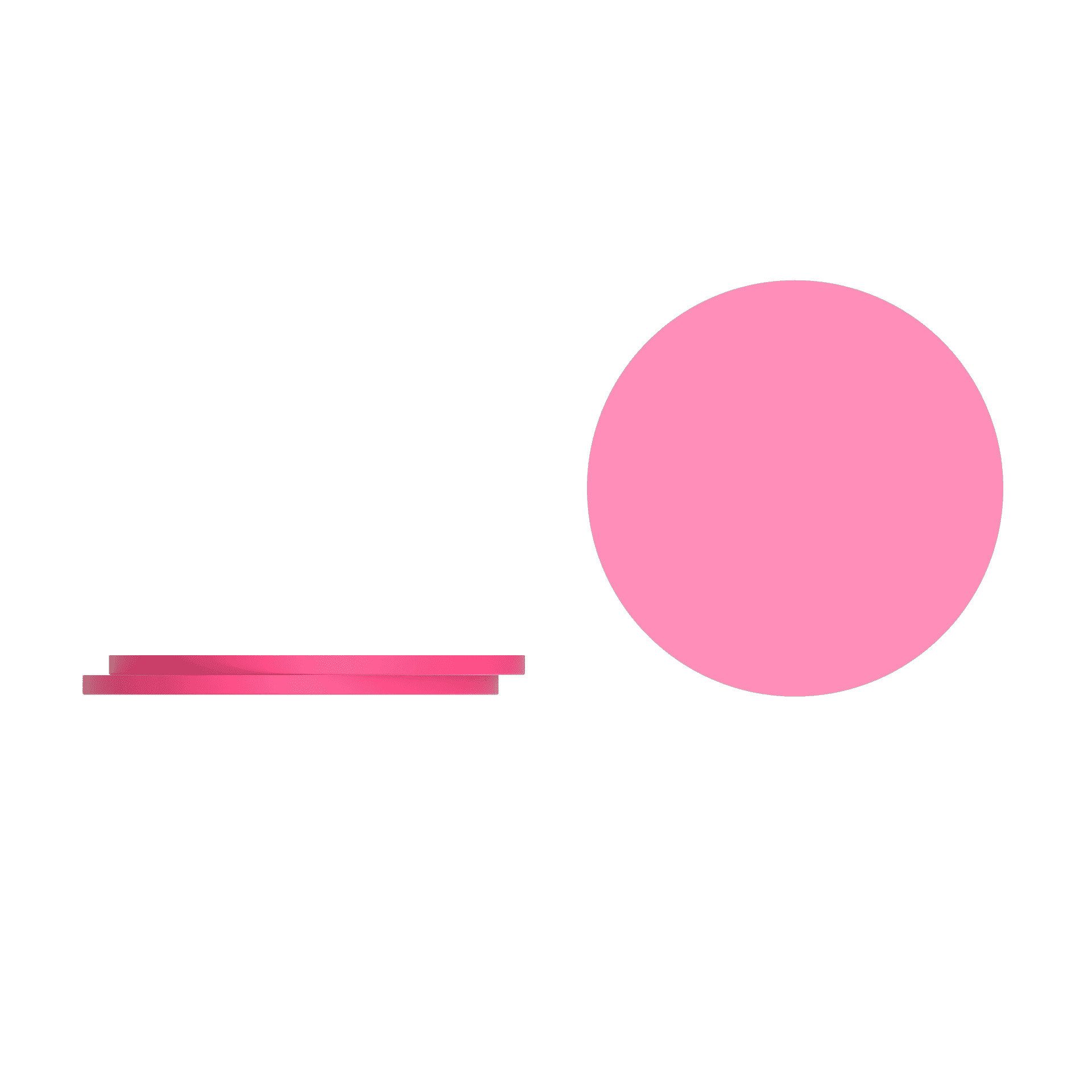 Kochblume Glasuntersetzer Kochblume Silikon-Untersetzer 3-tlg. in pink