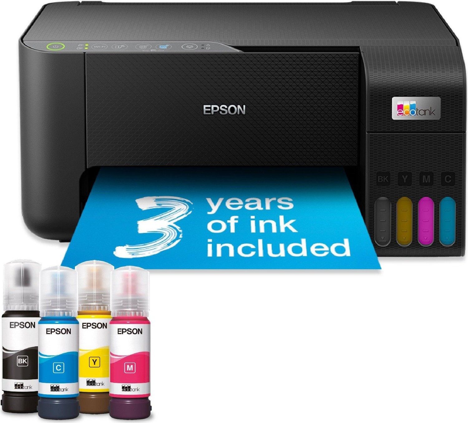 Epson Epson EcoTank ET-2861, Tinte, mehrfarbig Multifunktionsdrucker Multifunktionsdrucker, (Refill-System)