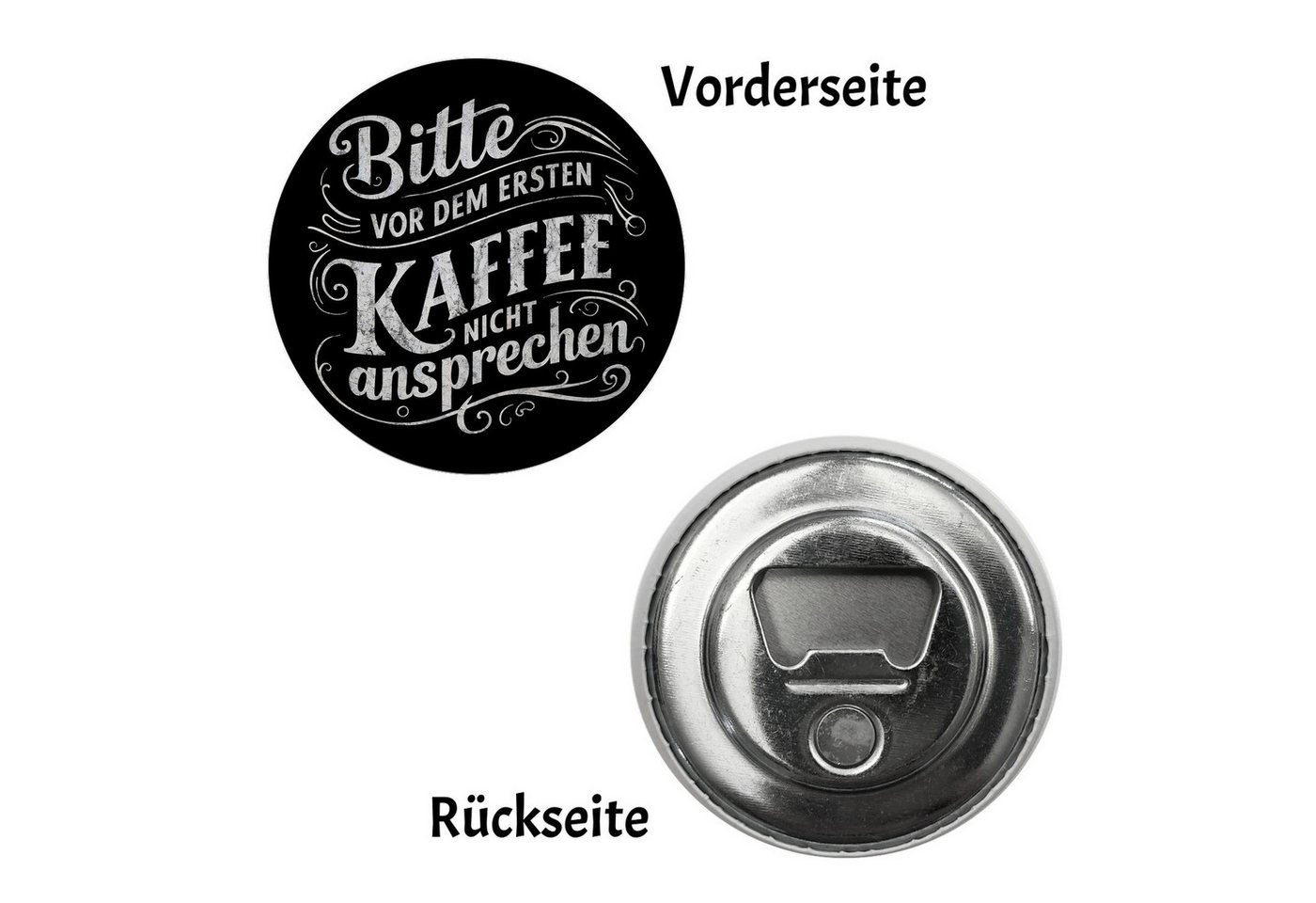 Thumbnail - speecheese Magnet Bitte vor dem ersten Kaffee nicht ansprechen Magnet mit rund