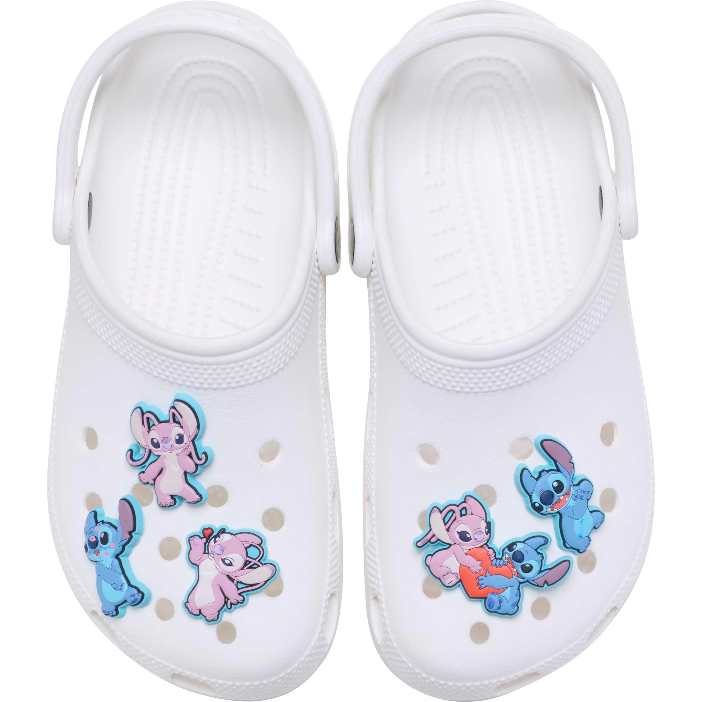 Crocs Schuhanstecker Jibbitz™ Stitch an Angel (Set, 5-tlg., Kein Spielzeug. Nicht für Kinder unter 3 Jahren geeignet), Charm, Anstecker, Accessoires für Crocs Schuhe