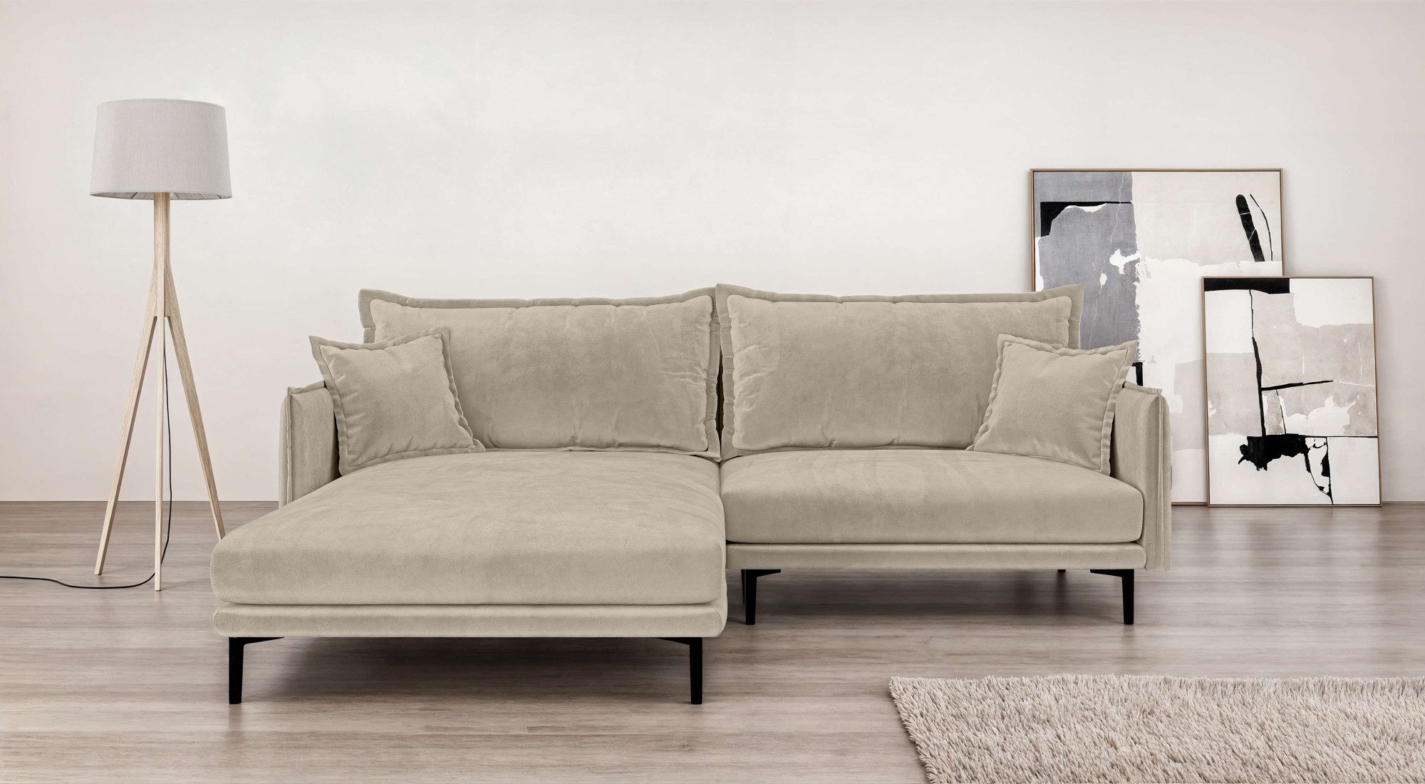 Home affaire Ecksofa "ALEXANDRIA mit Recamiere rechts oder links bestellbar günstig online kaufen