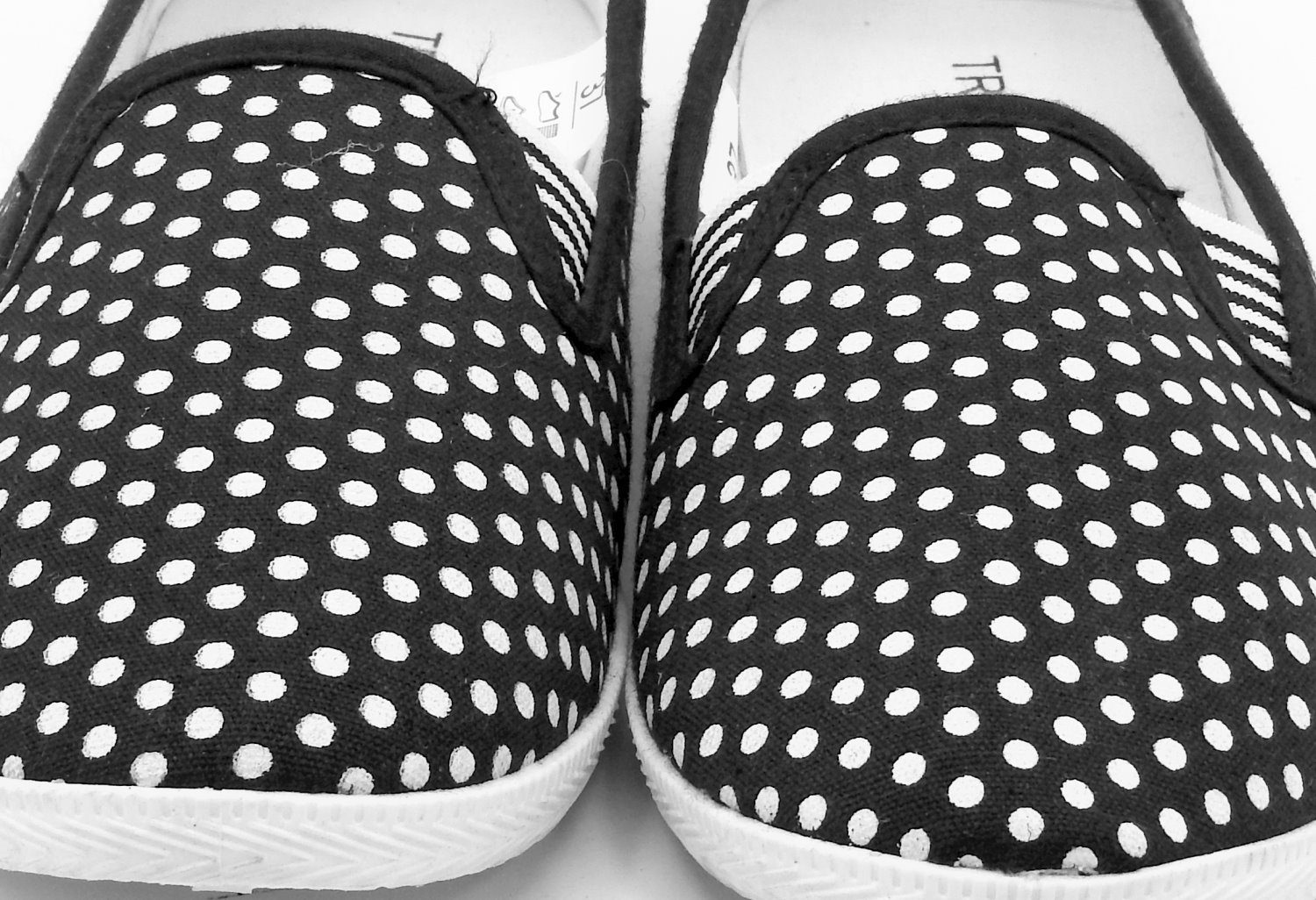 Schuhe Slipper Slip Sneaker Loafer On dynamic24 Schwarz Freizeitschuhe Damen Stoff Flats Canvas