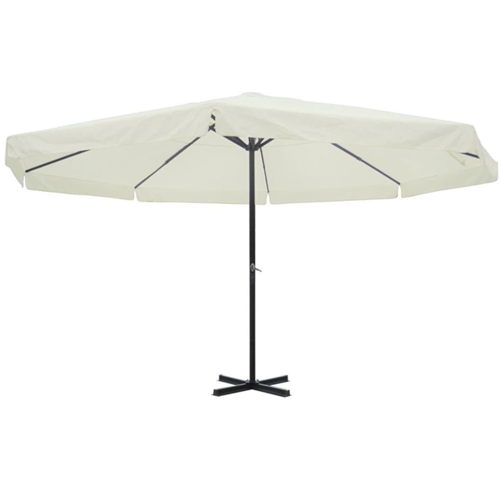 vidaXL Sonnenschirm Sonnenschirm Weiß Aluminium 500 günstig online kaufen