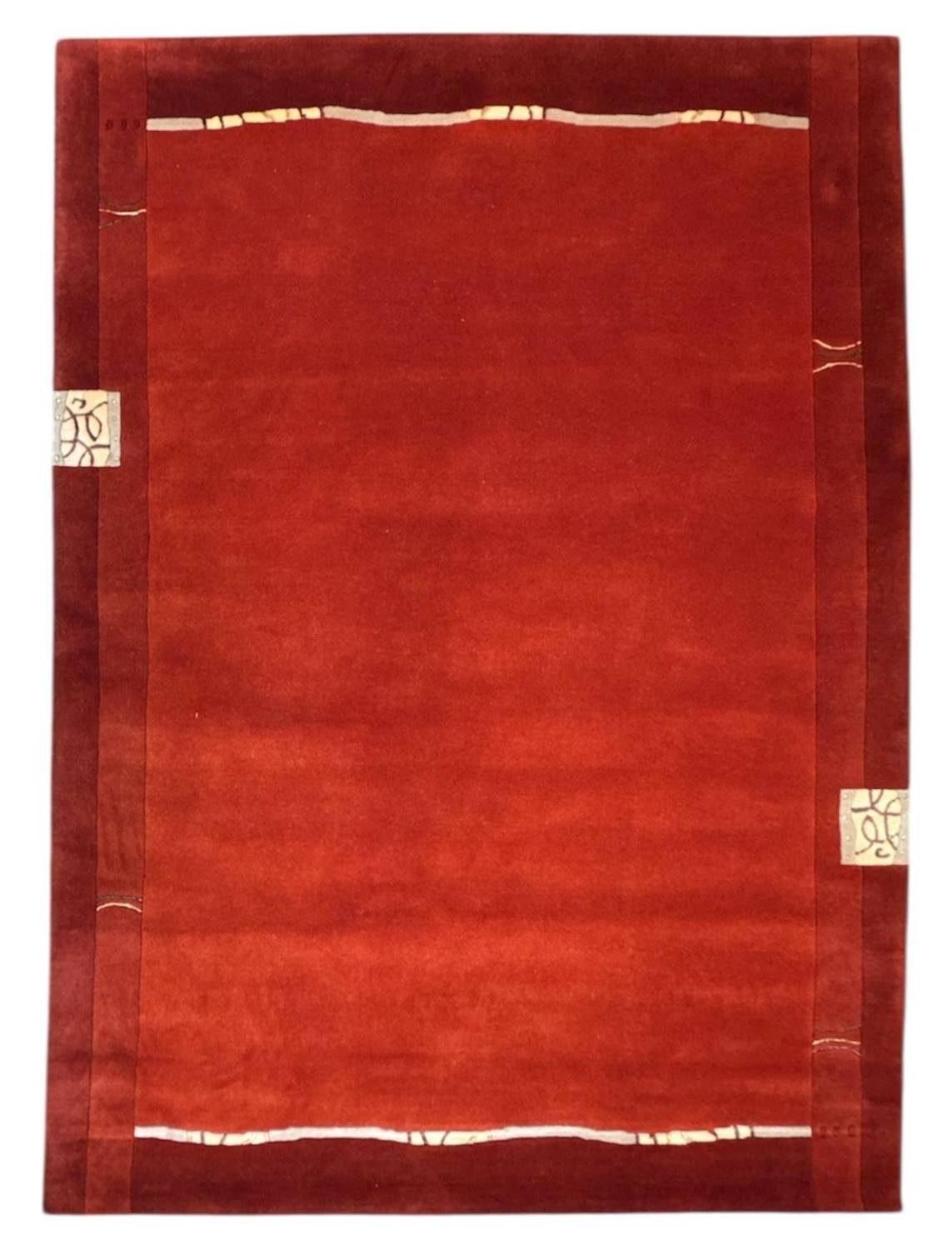 Rug Studios Teppich VENUS NEPAL - HANDGEKNÜPFT MODERN, Rechteckig, Höhe: 20 mm, Handgeknüpft, 170 x 240 cm, Terra