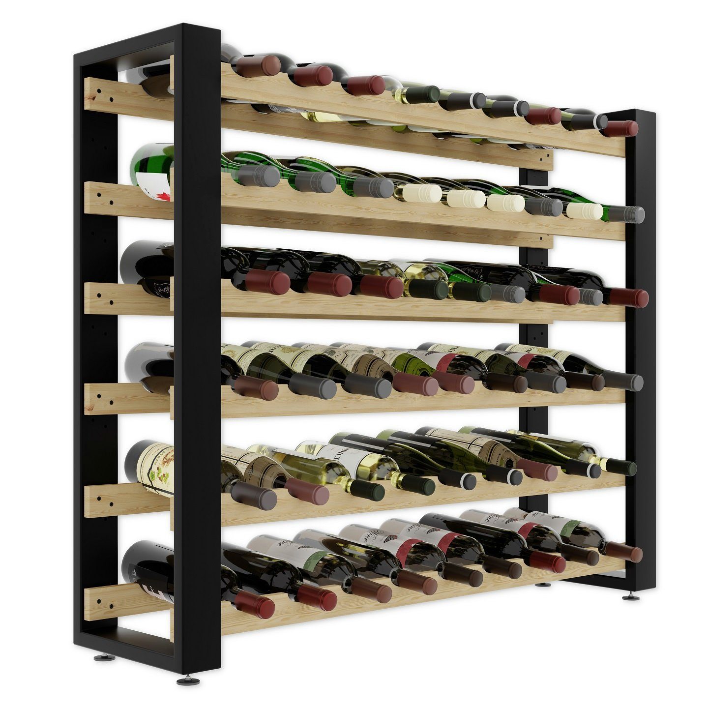 Lenmar Weinregal LOFT Weinregal aus Holz,Flaschenregal,Kellerregal,Regale,W günstig online kaufen