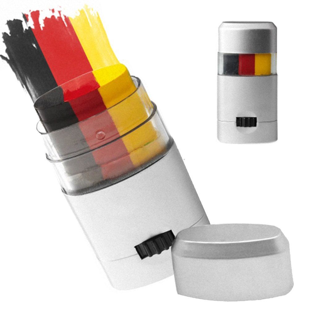 Taffstyle Kostüm Fanartikel Set Männer Deutschland Armband Hut Schminke Brille Tröte, Fan-Set Fussball Weltmeisterschaft für Stadion und Public Viewing